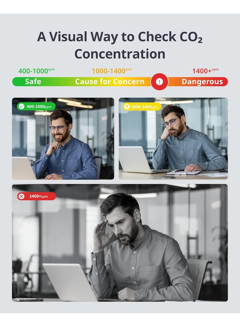 سويتش بوت جهاز SwitchBot Meter Pro الذكي لمراقبة درجة الحرارة والرطوبة (متوافق مع Matter) - أبيض - Image 3